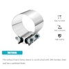 4.0 Inch Exhaust Clamp 4" Butt Joint Band Clamp Sleeve