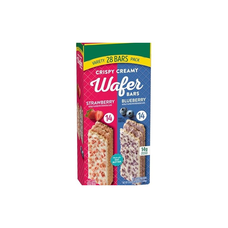 Natures Valley Crispy Creamy Wafer Bars, Variety Pack, 28 Count