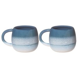 Sass & Belle Mojave Glaze Espresso Cups, Blue, Set of 2