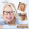 LKEYE Oversized Reading Glasses For Women Blue Light Blocking Square