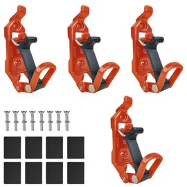 4 PCS Shovel Rack- Perfect Overlanding Gear and Off-Road Accessory for Trucks- Securely Mounts on Roof Rack- Tool Holder,Rubber Clamp Grip Mount Kit Fits Shovel Holder Wall Mount, and Pole Clamp