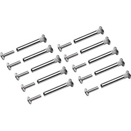 Metafranc connecting screws, M4 thread, galvanised, 10 pieces in a set, ideal for connecting furniture, furniture connector, cabinet connector, furniture screws., 361796