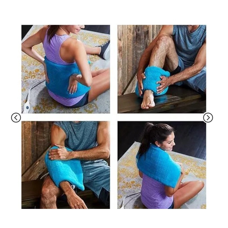 MIGHTY BLISS 12"x24" Large Electric Heating Pad for Back Pain