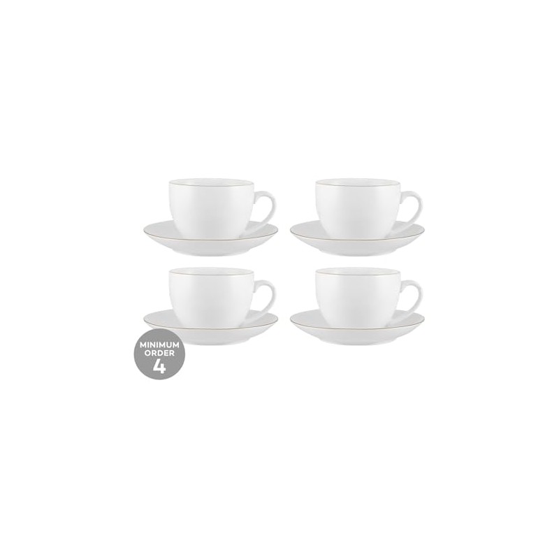 Maxwell & Williams White Gold Cup & Saucer 260ML Gold