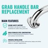 Premium Grab Handle Bar Replacement, Polished 304 Stainless Steel Handle