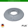 FUX Pack of 2 Single Heating Pipe Rosette 8 mm