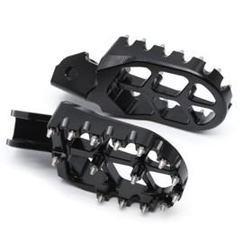 PROCNC Dirt Bike Foot Pegs 7075 Aluminum CNC Pedals Rests for Surron Light Bee S/X CRF150F CRF230F 2003-2020 CRF125F 2014-2023 CRF125F 2014-2023 CRF110F 2013-2022 Dirt Pit Bike (Black)