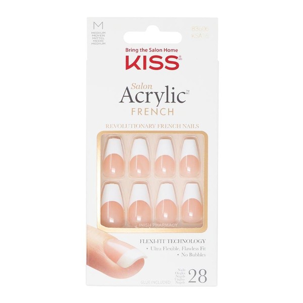 KISS Salon Acrylic French Nails - Je T aime