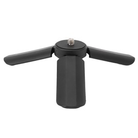 Mini Tripod, Tabletop Desktop Stand with 1/4 Inch Screw, Compact Tripod with Anti Slip Rubber Footpads, for Pal 70 Cameras, Monopods, Stabilizer Handle Grip (Black)