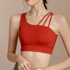 Three-Strap Shoulder Sport Bra Top, Durable Yoga & Hiking Workout Wear 01.Black/S