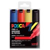 UNI Posca Set of 4 PC8K Chisel Tip Markers Basic
