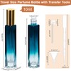 10ML Perfume Travel Refillable Spray Bottles 5pcs Set, Mini Glass