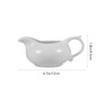 3pc Mini White Ceramic Creamer with Handle, Ceramic Milk Jug