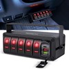 Nilight 5 Gang Rocker Switch Box 12V SPST ON Off