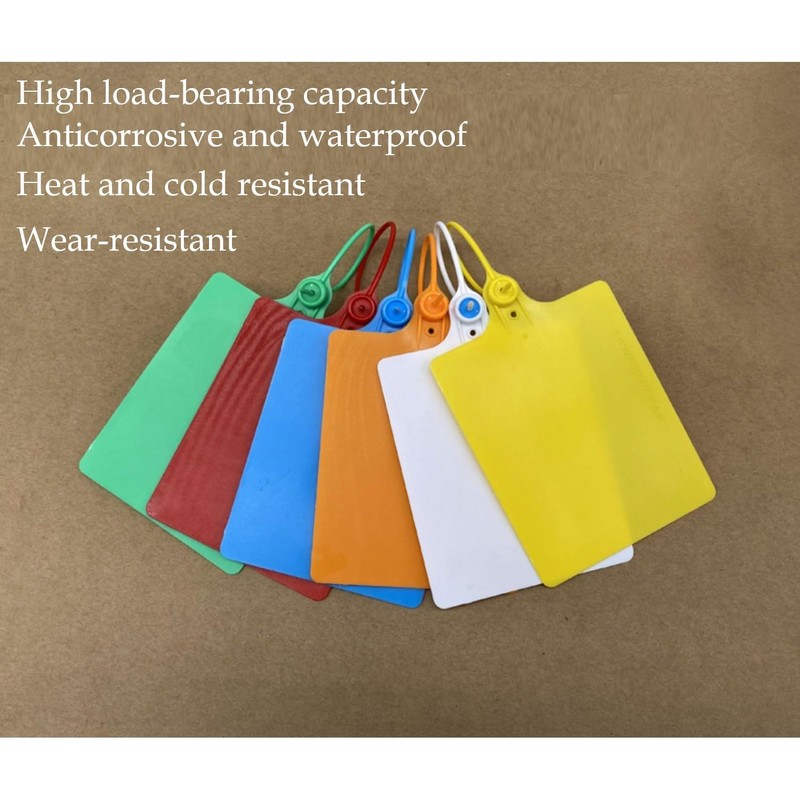 Muka 100 PCS Plastic Seals Tag Large Label Tag Zip