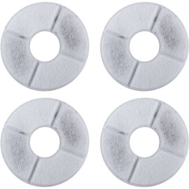 All4Pets Cat Water Filter, Cat, Water Filter, Replacement, Activated Carbon, Ion Exchange Resin, Individually Packaged, Safe, Clean, Antibacterial, Supports Lower Urinary Tract Health, Compatible with 4.0 gal (1.6 L) & 2.4 L Round Pet Water Filters, Pack