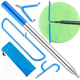 Disc Golf Retriever Pole Telescopic 16FT | Disc Golf Equipment Disc Retriever Disc Golf Grabber | Disc Golf Accessories Gift | Frisbee Golf Stick Disc Grabber | Disk Golf Retriever Gifts