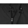 Mens Long Hooded Safety Rain Jacket Waterproof Emergency Raincoat Poncho(Black,XL)