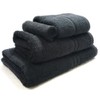 Blue Label 500gsm Plain Hand Towel Black (SEE SIZE OPTIONS)