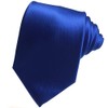 CANGRON Men Royal Blue Solid Tie Basic Necktie Pocket Square