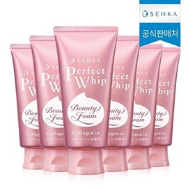 Senka 센카 센카 퍼펙트휩 콜라겐 워시 클렌징폼 120g 6개 SENKA Perfect Whip Collagen Wash Cleansing Foam 120g 6pcs