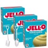 Jell-O Pudding 3.4oz Box(3-Pack) Mini Shovel Spoons (French Vanilla)