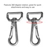 6pcs Webbing Belt Spring Hooks 316 Stainless Steel Universal D