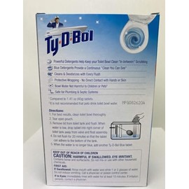 Gov Ty D Bol - Pastillas de Limpieza para Inodoro con Aroma a Abeto Azul Continuo, Limpia y Desodorizante para un Baño de Olor Fresco, 10 Pestañas (2 
