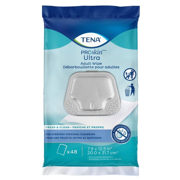 TENA Tena Skincare Incontinence Adult Wipe Pre-Moistened Adult Washcloth 48