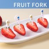 8Pcs Astronaut Fruit Fork for Kids, Fun Bento Picks Fruit