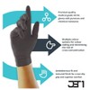 JST1 Black Nitrile Powder Free & Latex Free Disposable Gloves