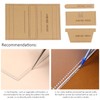 4Pcs Acrylic Template Card Holder DIY HandMade Leather Pattern Drawing