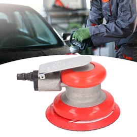 Air Orbital Sander 5in Pneumatic Polisher Sandpaper Palm Sanding Machine for Car Furniture Palm Sander Pneumatic Polisher