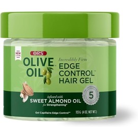 ORS Olive Oil Incredibly Firm Edge Control Hair Gel with Sweet Almond 4 Ounces