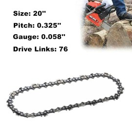 Anpongta 20 Inch Chainsaw Chain 76 Drive Links 0.325" Pitch 0.058" Gauge For Carton Origen Steele, Replacement Blue Max 20 Inch Chainsaw Chain 8901 8902 53543 52209