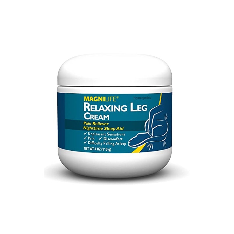 MagniLife Relaxing Leg Cream, 4 Oz, Fast-Absorbing Topical Moisturizing Cream