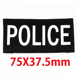 POLICE Patch [SS Size] 3.0 x 1.4 inches (75 x 36.5 mm) [#5453-11-S] [Eagle Model]