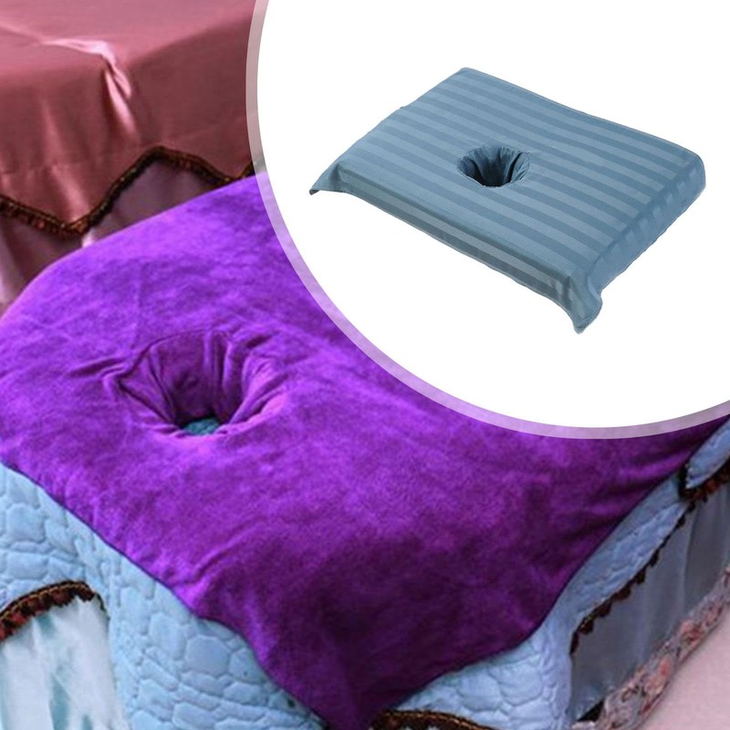 Perfeclan Cotton Massage Table Face Hole Towel, Massage Face Towel,