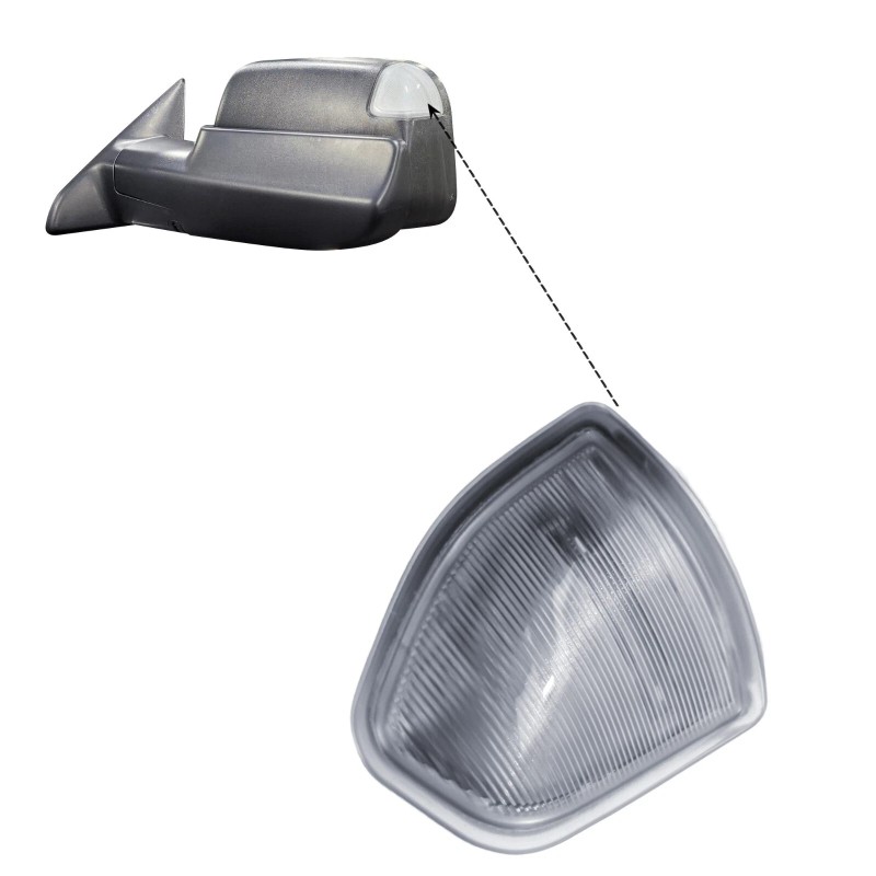 SAILIN Driver Left Side Tow Mirror Turn Signal Light for