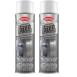 Sprayway SW841 Stainless Steel Cleaner and Polish, Protects and Preserves, Resists Streaks and Finger prints, 15 Oz (Pack of 2)