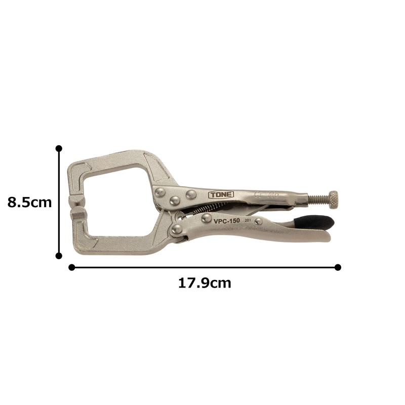 Tone Grip Pliers C Type VPC-150 Total Length 7.0 inches