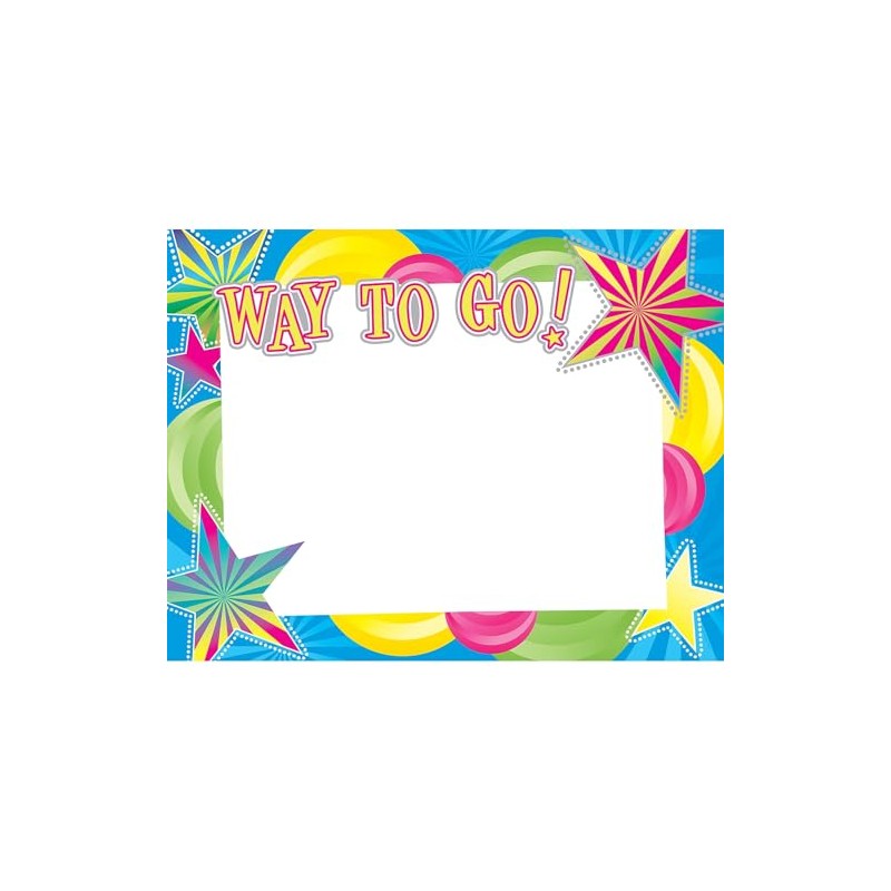 Great Papers! Way to Go! Silver Foil Certificate, 8.5" x