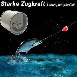 Angelschnur Transparent,500M Nylonfaden Fishing line Nylon-Angeldraht Reißfest Fischdraht mit 0,47mm Durchmesser Extra Stark Angelleine für Das Meeresangeln Hängenden Dekorationen