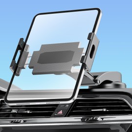 Tablet Holder, Car Holder, Super Strong Vacuum Suction Cup for Dashboard, Tablet Holder, For Cars, 360 Degree Rotation, Stability, Fall Prevention, Anti-Vibration, Free Adjustment, Telescopic Arm