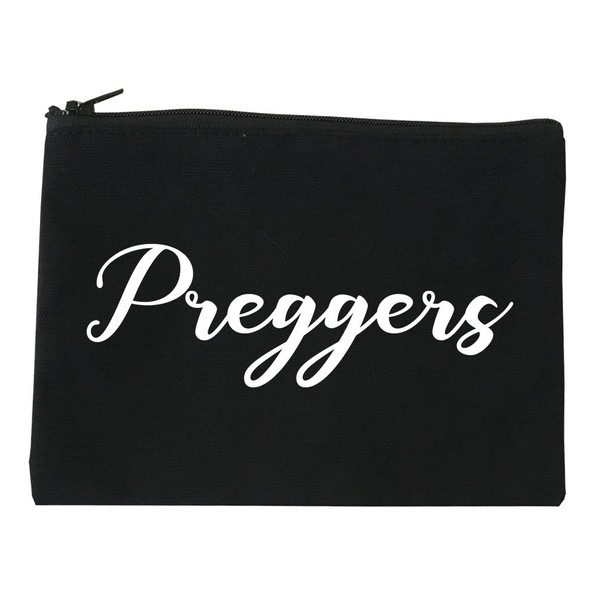 FASHIONISGREAT Preggers Pregnant Cosmetic Makeup Bag Black Large