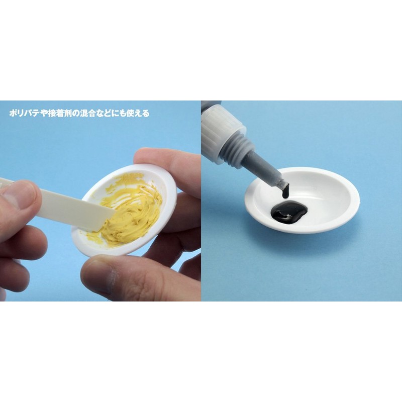 Wave OM-184 White Paint Plates, Flat Bottom, 6 Pieces, Paint