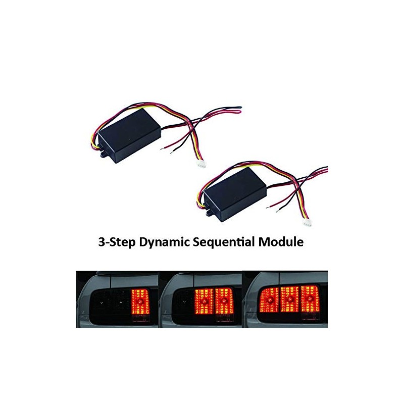 MACHSWON 3-Step Sequential Flow Semi Dynamic Chase Flash Tail Light