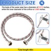 Yejesiy 4 Ft Washing Machine Hoses, 2 Packs Premium Stainless