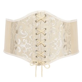 XZQTIVE Womens Corset Belt Elastic Waist Belt Lace-up Cinch Belt Pirate Corset Belt Renaissance for Costume