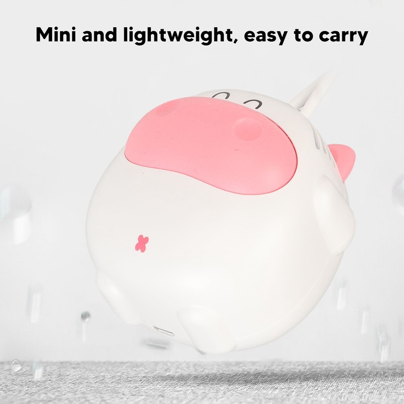 Mini Hanging Neck Fan USB Rechargeable 3 Speeds Bladeless Hands